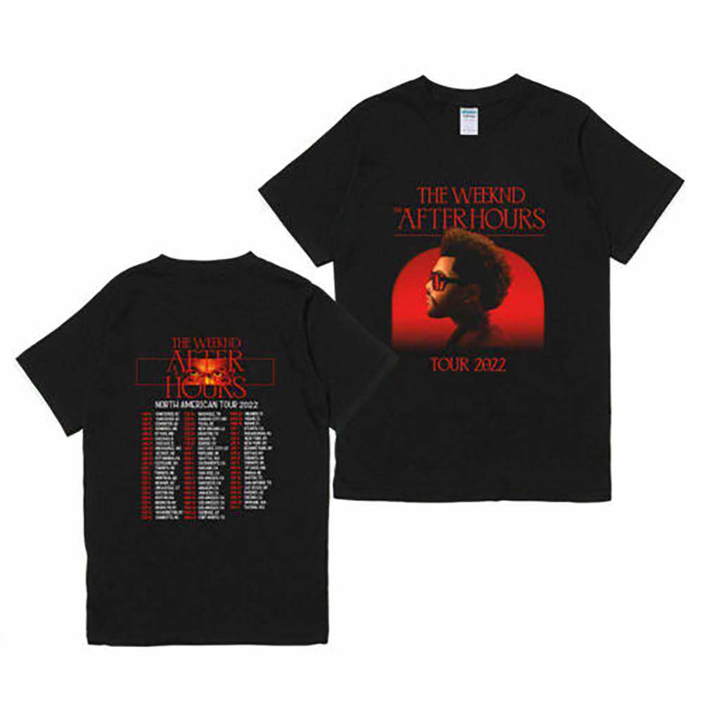 The Weeknd After Hours 2022 Tour Dates Concert Black Unisex T Shirt