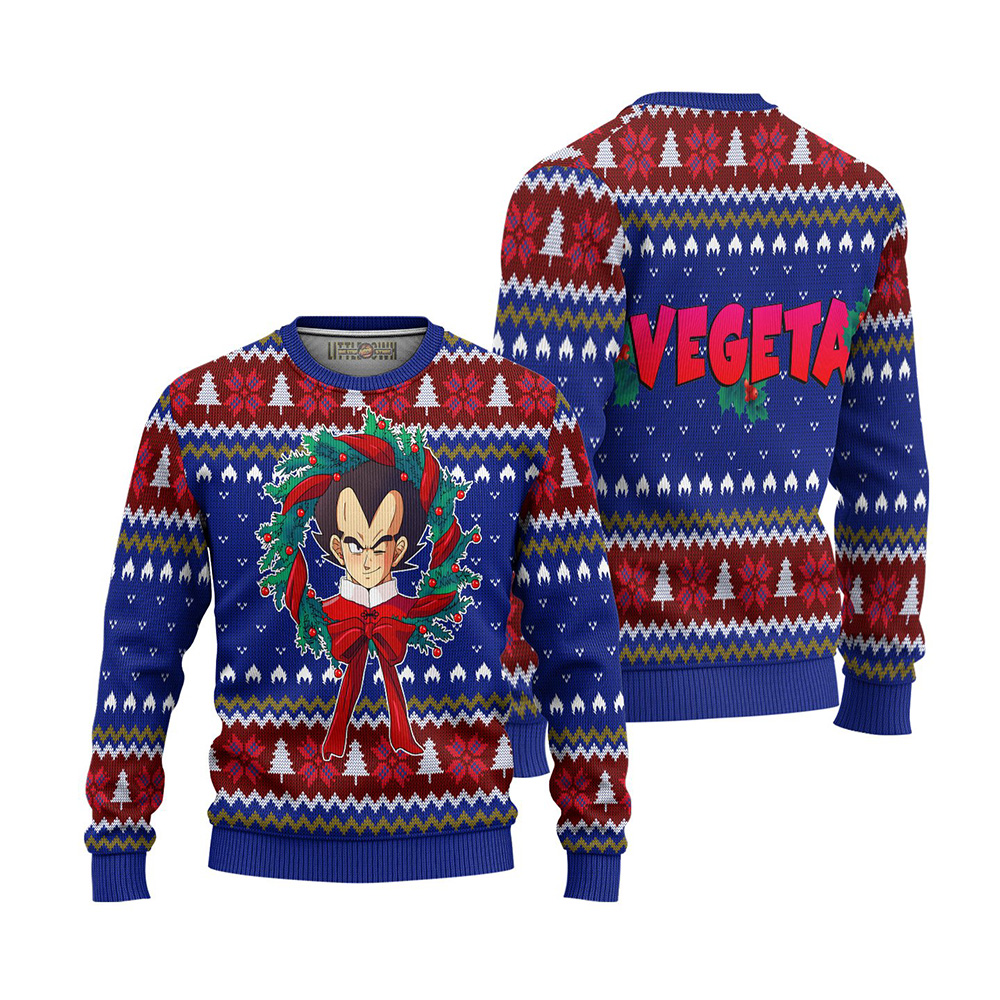 Vegeta Dragon Ball Ugly Christmas Anime Xmas Gift Sweater