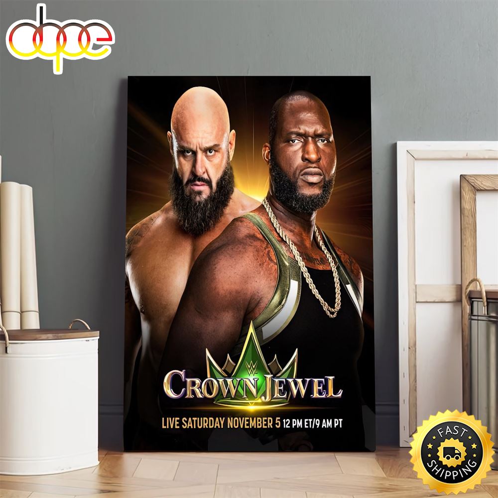 WWE Crown Jewel November 5 Giants Collide Poster Canvas