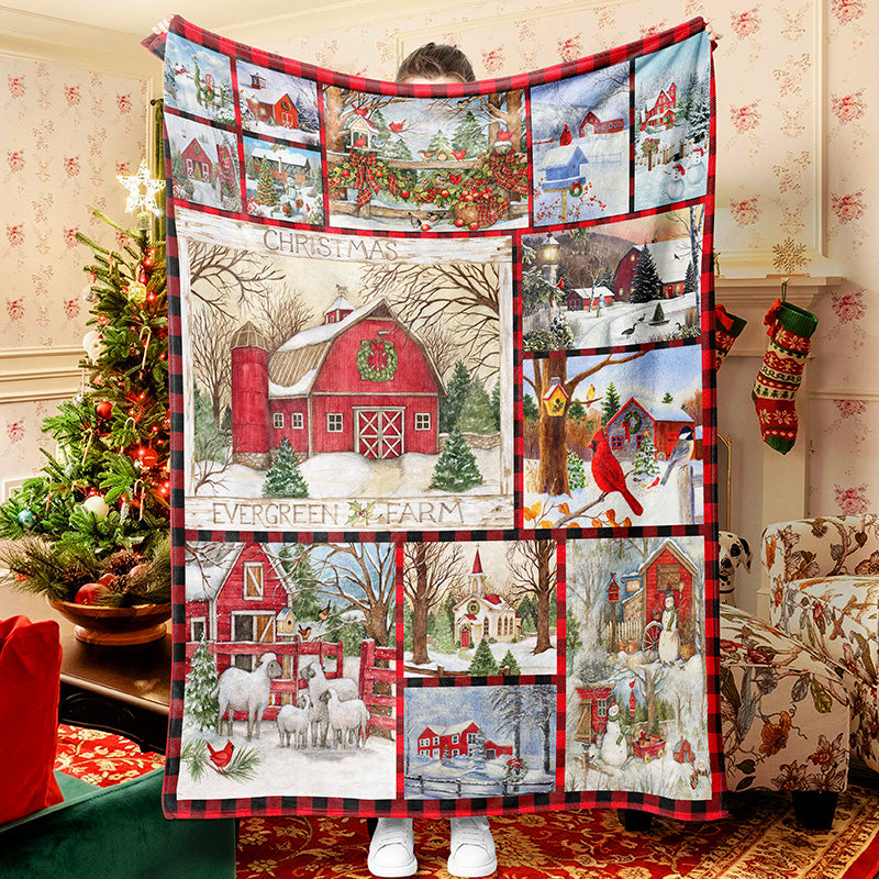 Warm Home Christmas Blanket