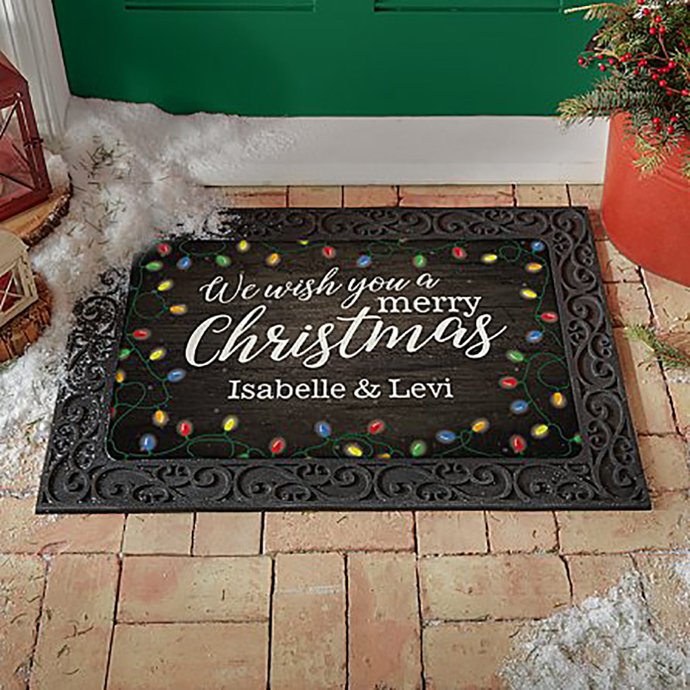 We Wish You A Merry Christmas Doormat