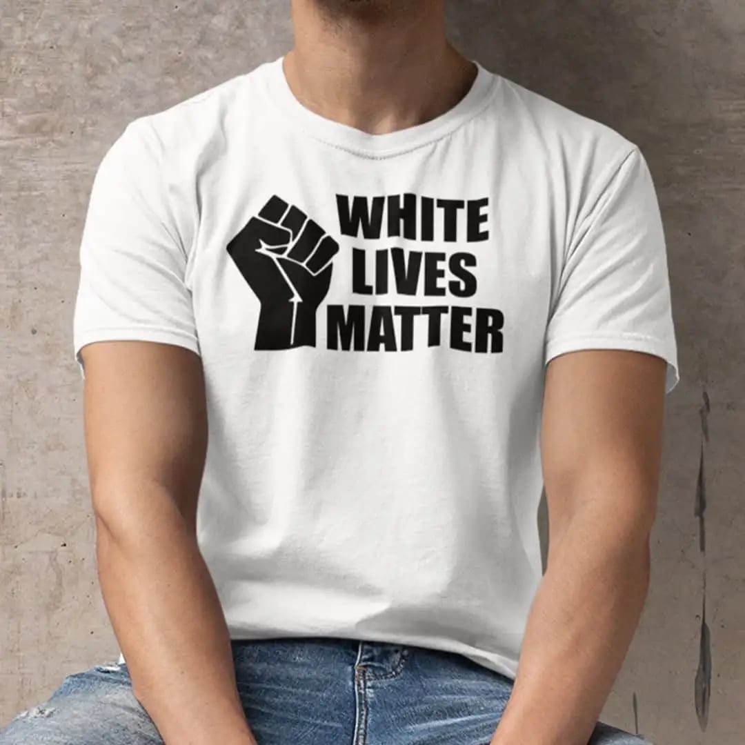White Lives Matter Hand T Shirt