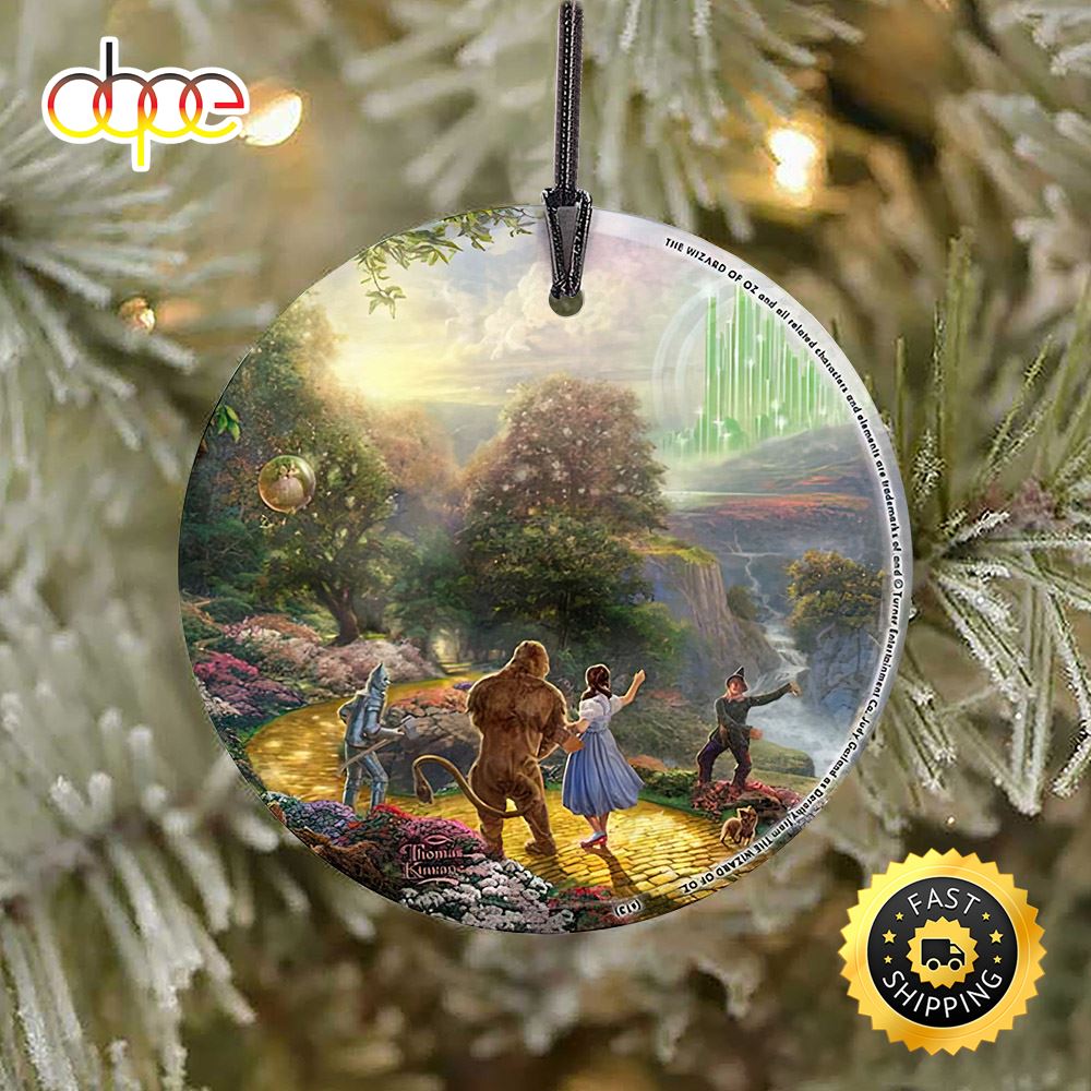Wizard Of Oz Dorothy Discovers Emerald City Christmas Ornaments