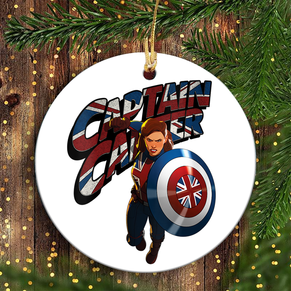 Womens Marvel WHAT IF Captain Carter Union Jack Marvel Ornaments