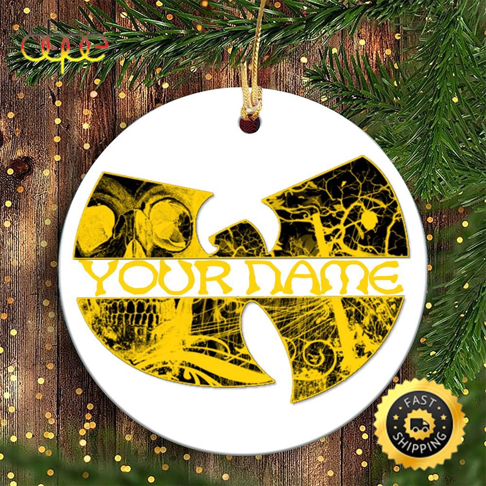Wu Tang Clan Custom Name Logo Wu Tang Christmas Ornament