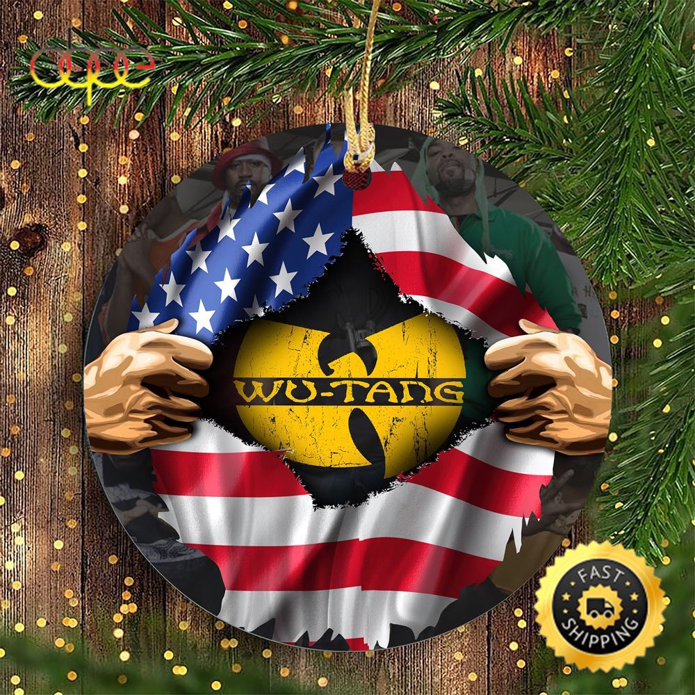 Wu Tang Clan Logo USA Wu Tang Christmas Ornament