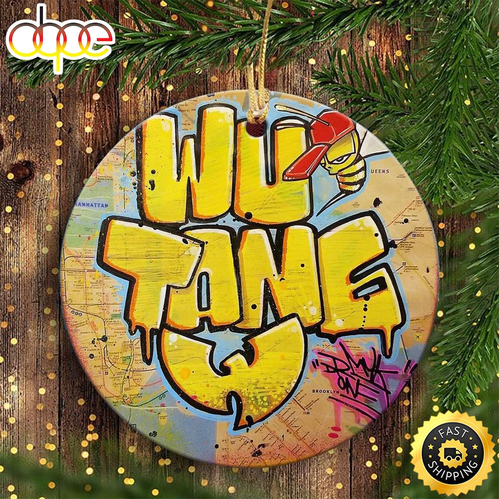 Wu Tang Logo Basic Artmusic Wu Tang Christmas Ornament