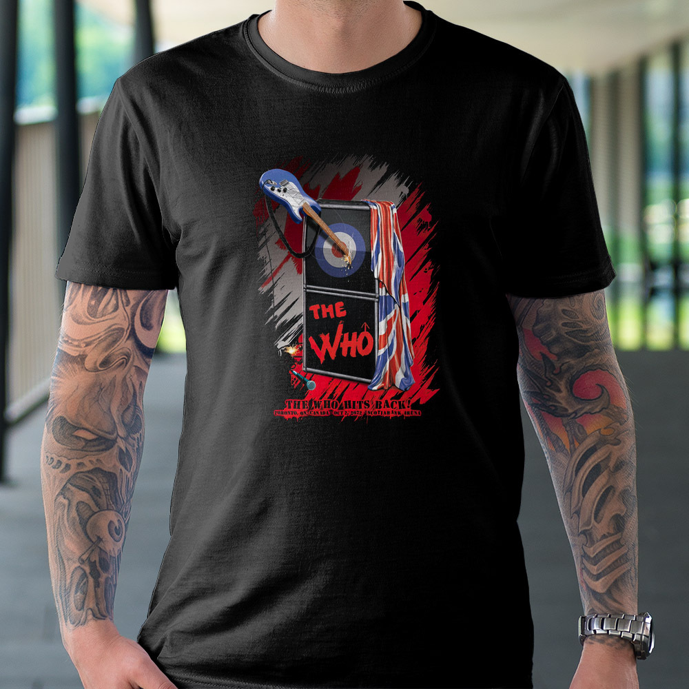 The Who Hits Back North American Tour 2022 Toronto Black Unisex T-Shirt