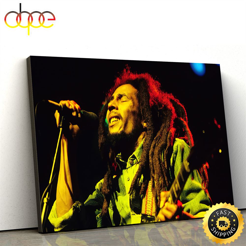Bob Marley The Reggae Legend Poster Canvas