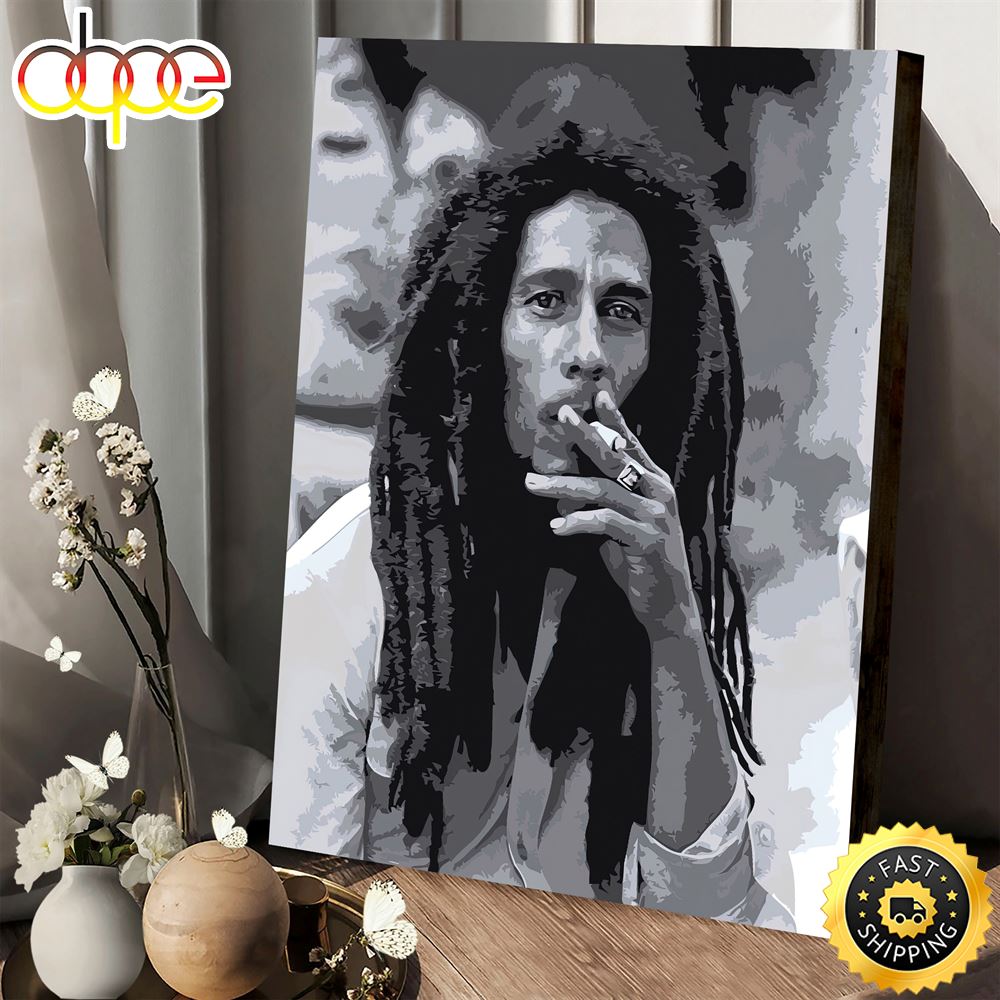 Bob Marley - Rasta Smoke Poster Canvas