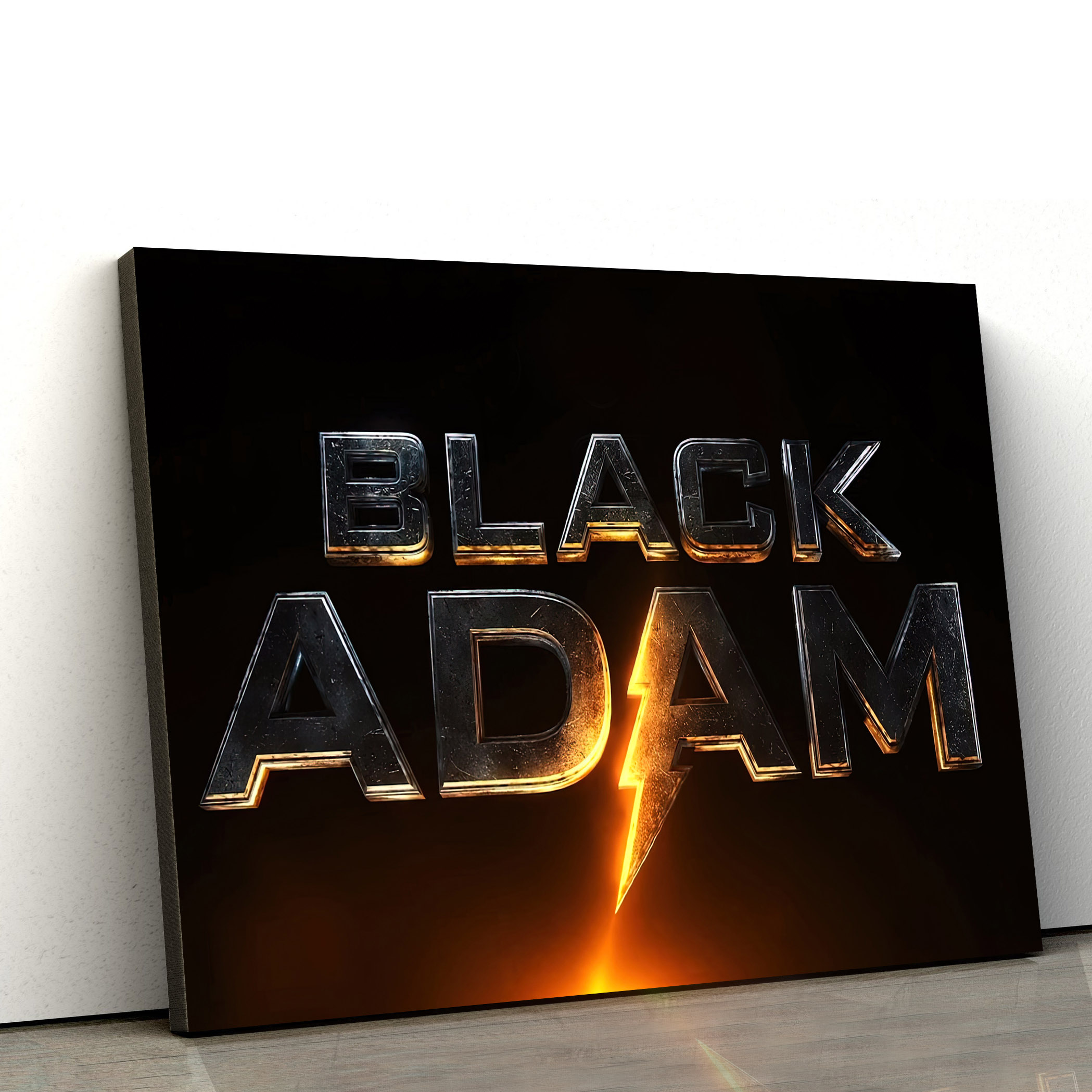 Dc Comics Black Adam Lightning Canvas Poster