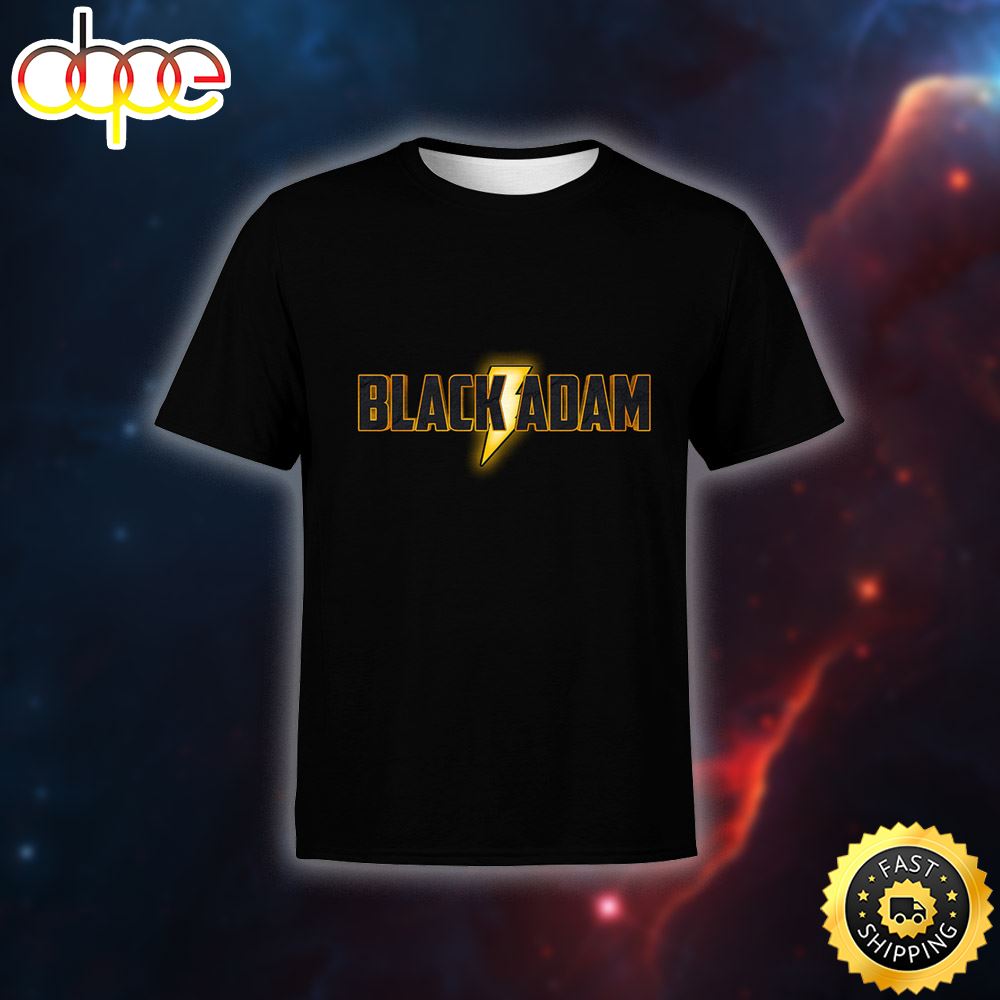 Dc Comics Black Adam Logo Black T-shirt