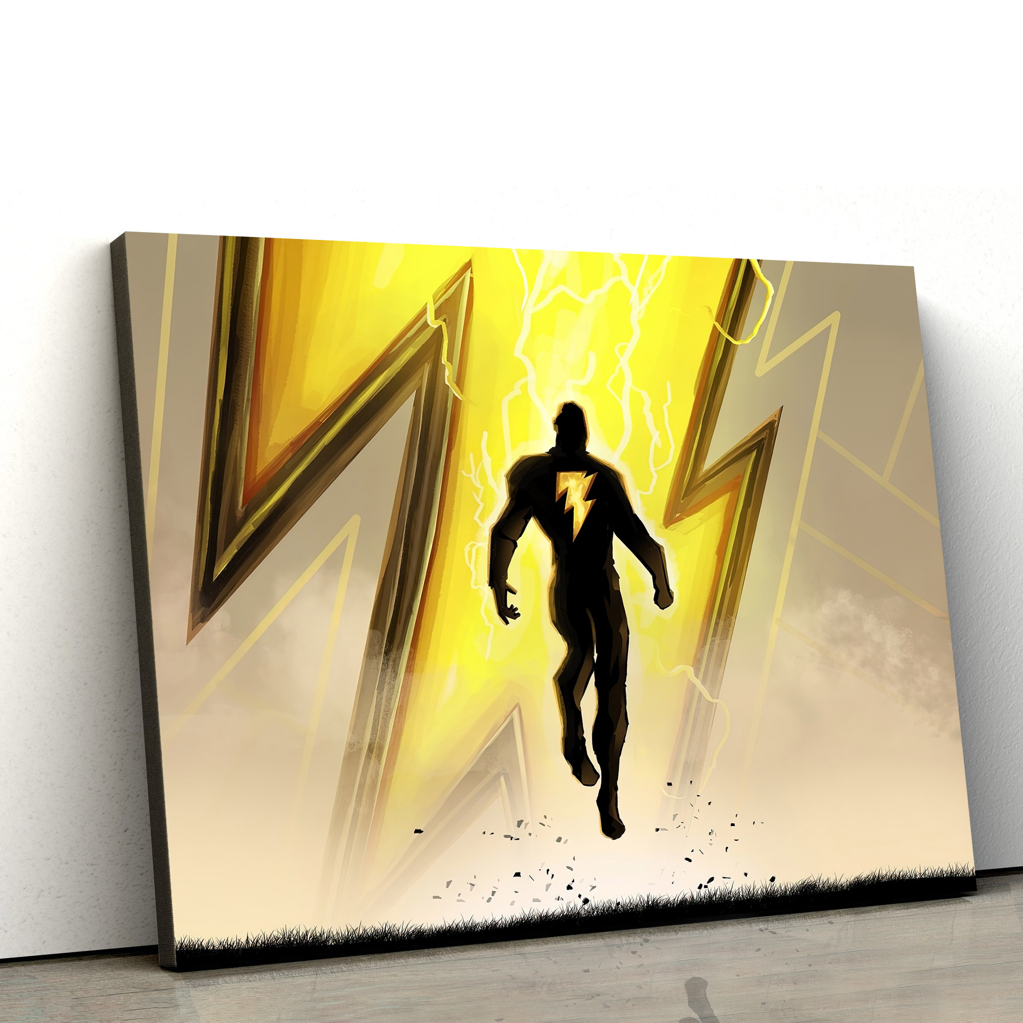 Dc Comics Black Adam Lightning Portrait Poster Canvas