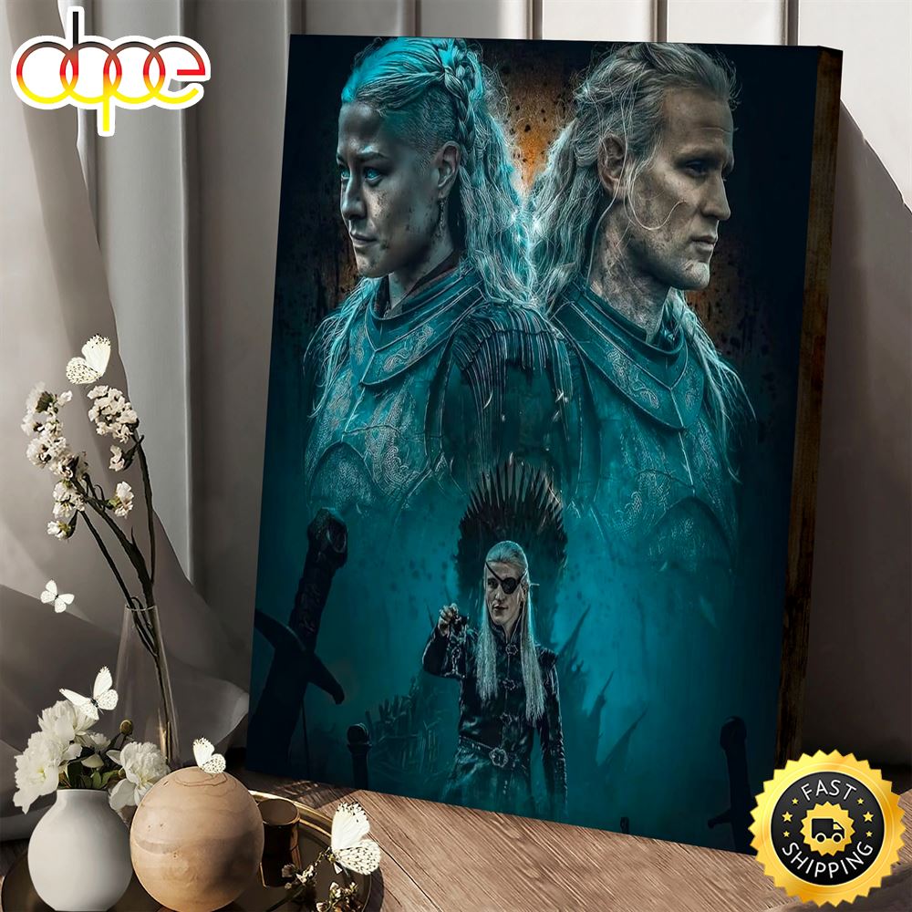 House Of The Dragon Finale Poster Daemon Rhaenyra Targaryen Canvas Wallpaper