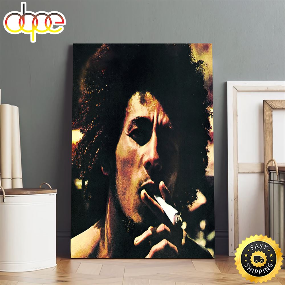 Bob Marley Poster Singer Smoking Wallpaer Canvas