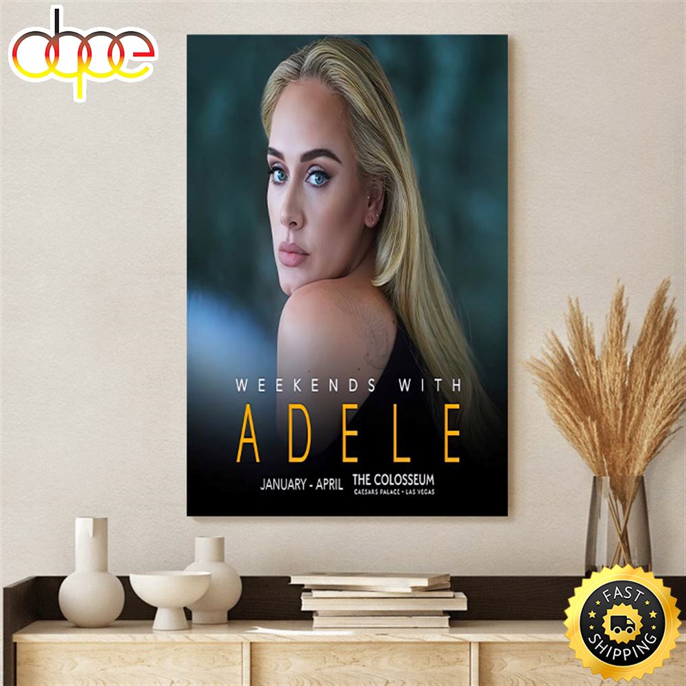 Adele Announces 2022 2023 Las Vegas Residency At Caesars Palace Poster Canvas 1