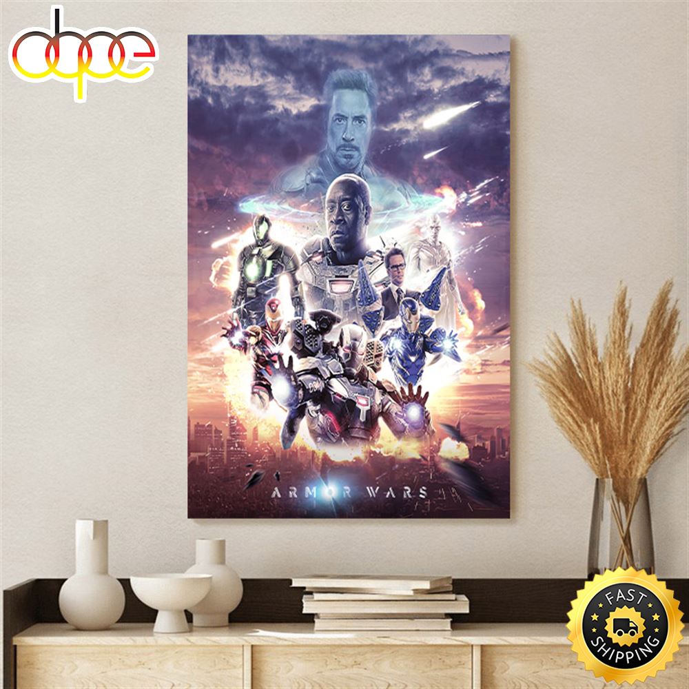 Armor Wars Marvel Cinematic Universe Poster Canvas