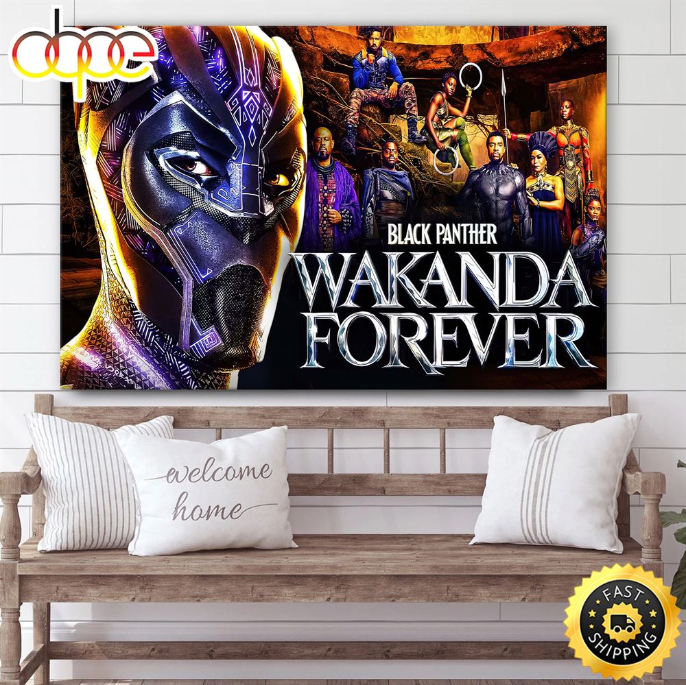 Avengers Black Pantehr 2 Wakanda Forever Poster Canvas