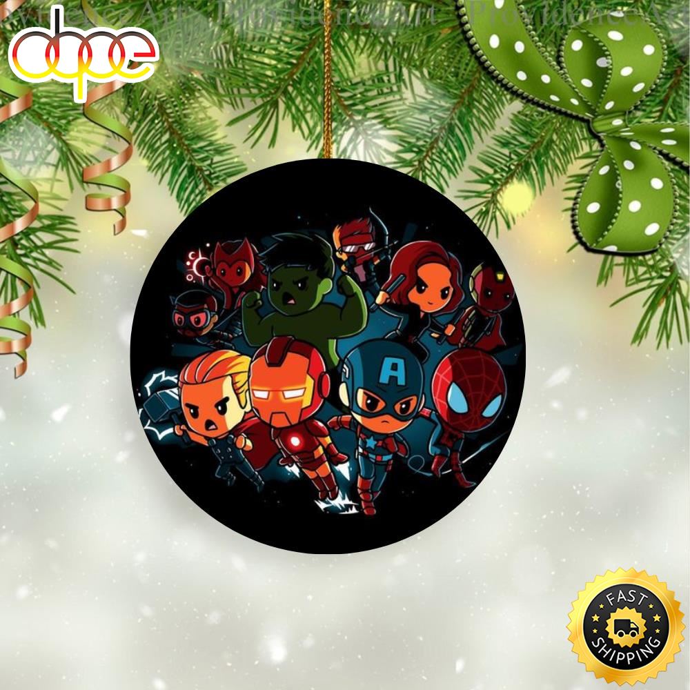 Avengers Marvel Cute Marvel Christmas Tree Ornament