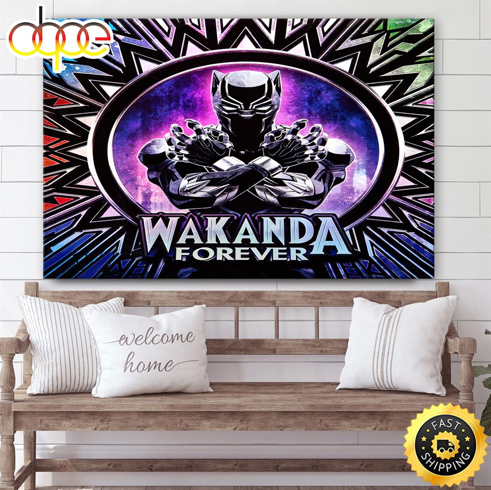 Avengers Wakanda Forever Poster Canvas