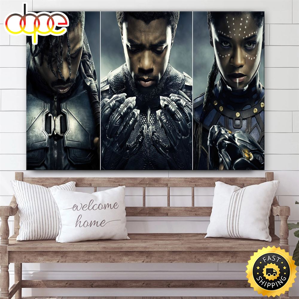 Black Panther 2 Wakanda Forever Erik T Challa Killmonger Shuri Poster Canvas