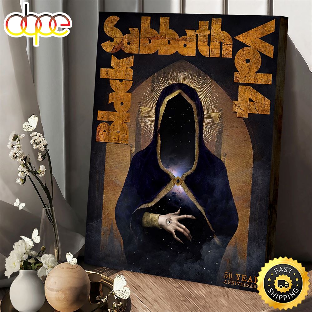 Black Sabbath Vol. 4 50 Years Anniversary Lithograph Canvas Poster