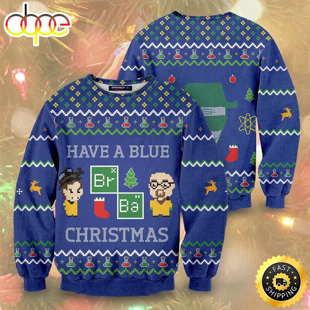 Breaking Bad Holiday Unisex Wool Ugly Sweater Knitted Christmas Shirt 1