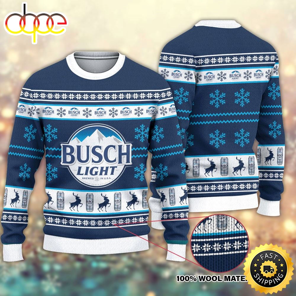 Busch Light Ugly Christmas Sweater 1