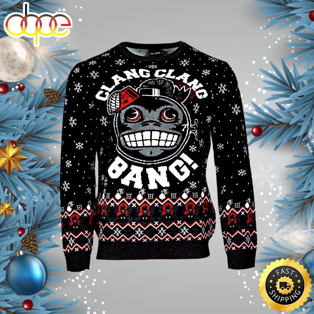 Call Of Duty Monkey Bomb Ugly Christmas Sweater
