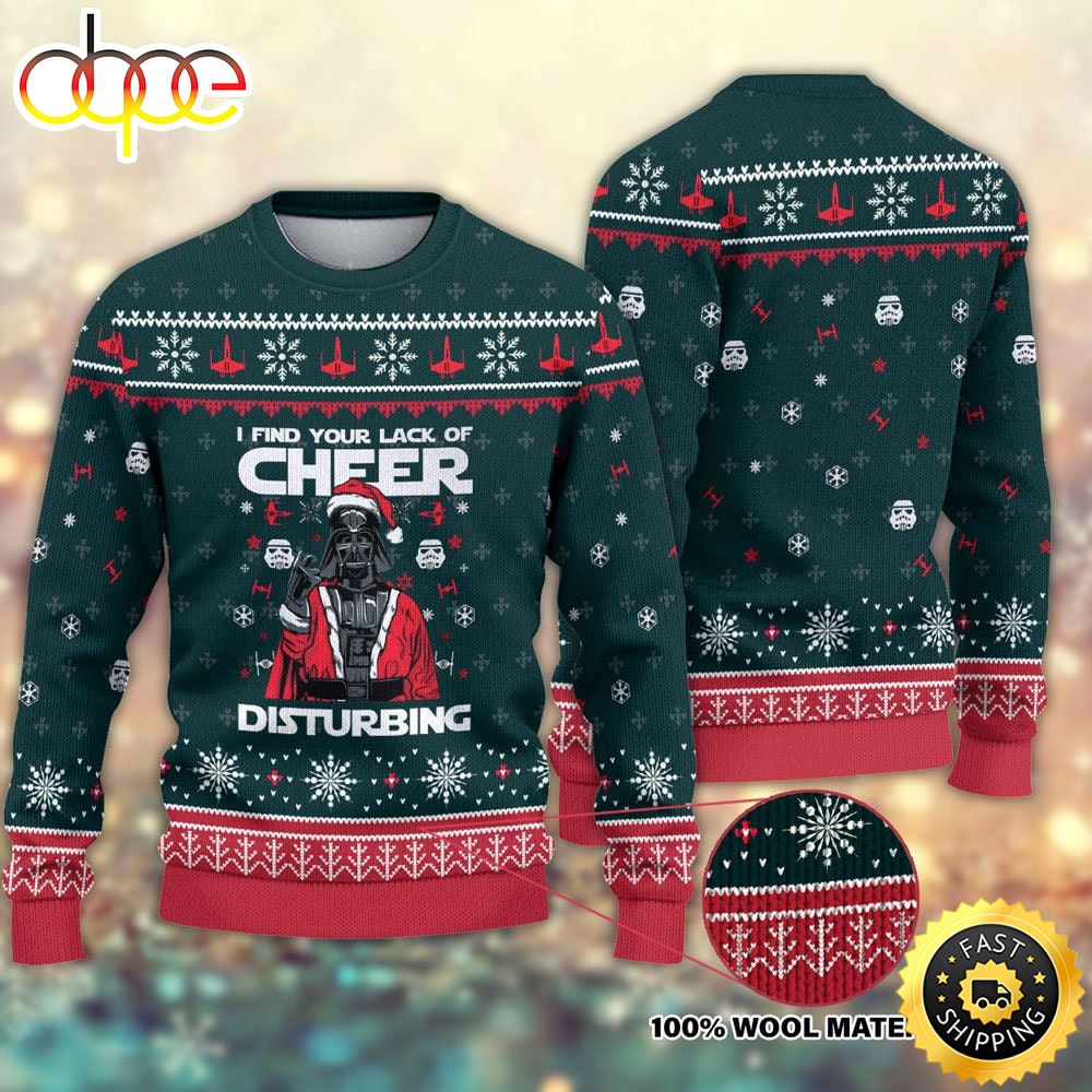 Cheer Disturbin Christmas Ugly Sweater 1