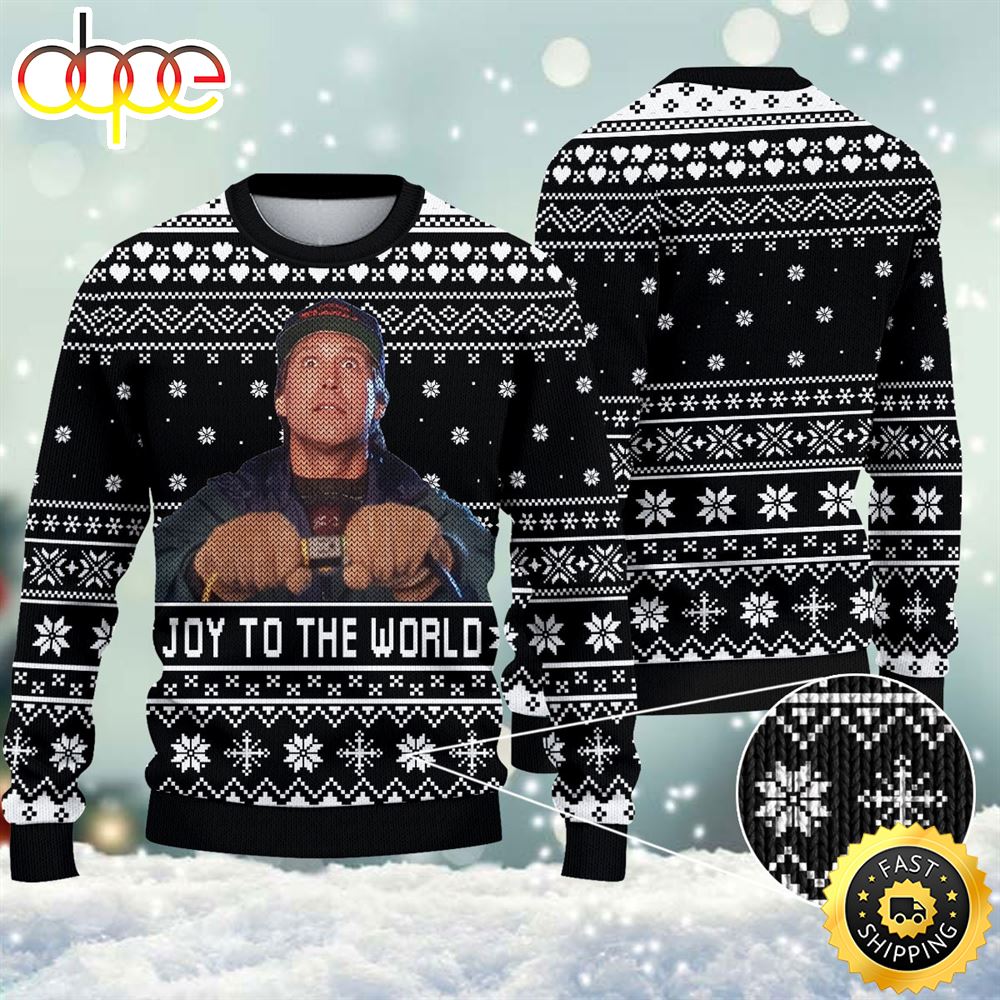Christmas Vacation Joy To The World Ugly Sweater 1