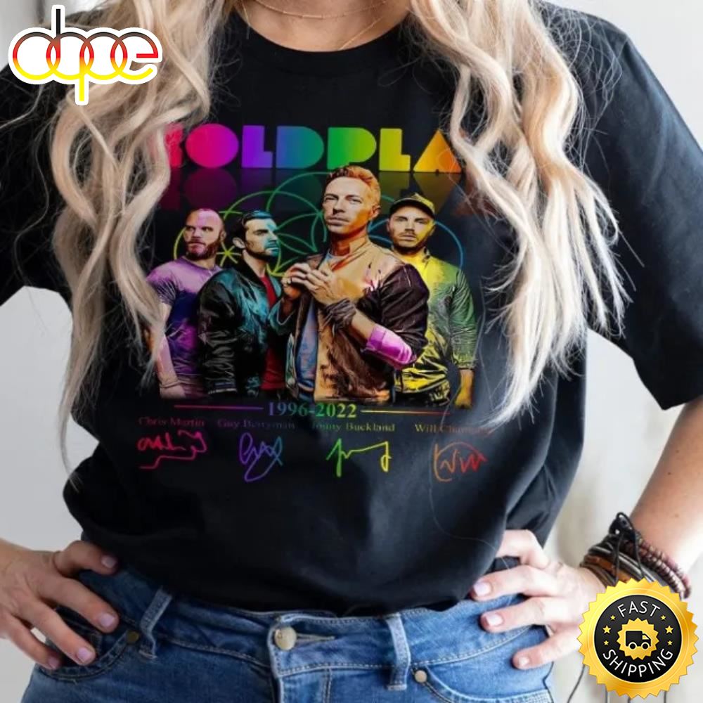 Coldplay Music Of The Spheres Coldplay Rock Band Vintage Style T Shirt