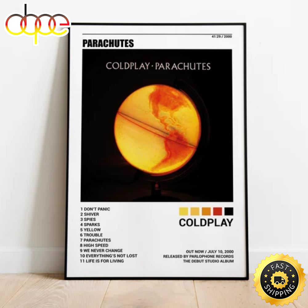 Coldplay Parachutes Music World Tour 2022 2023 Poster Canvas
