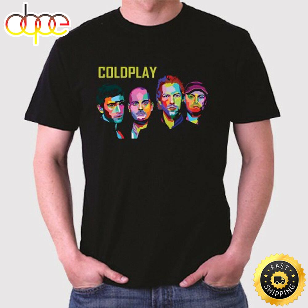 Coldplay Tour 2022 Coldplay Rock Band Personels Mens Black T Shirt