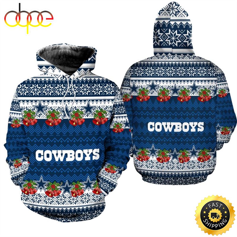 Dallas Cowboys Christmas Football NFL All Over Print Hoodie Shirt