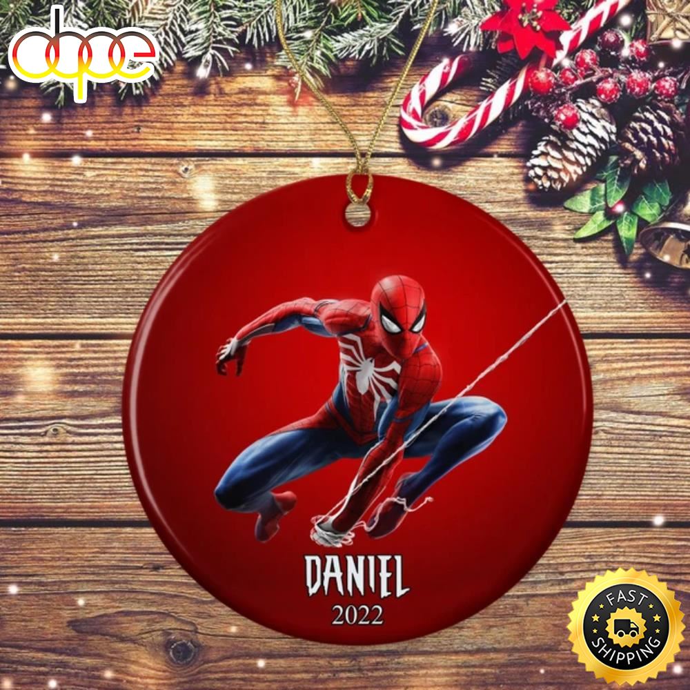 Daniel 2022 Cute Spider Man Hallmark Marvel Christmas Ornament