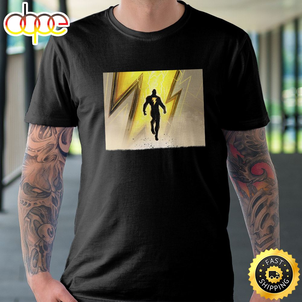 Dc Comics Black Adam Lightning Portrait T Shirt