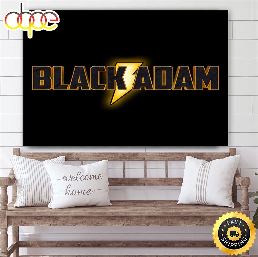 Dc Comics Black Adam Lightning Poster Canvas