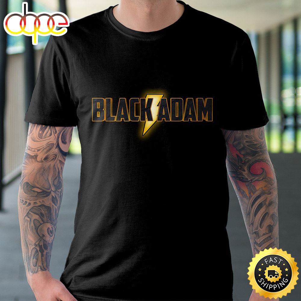 Dc Comics Black Adam Logo Black T Shirt