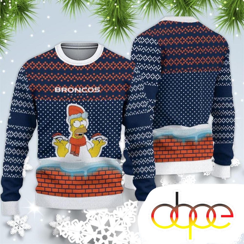 Denver Broncos Christmas Simpson Sweater For Fans