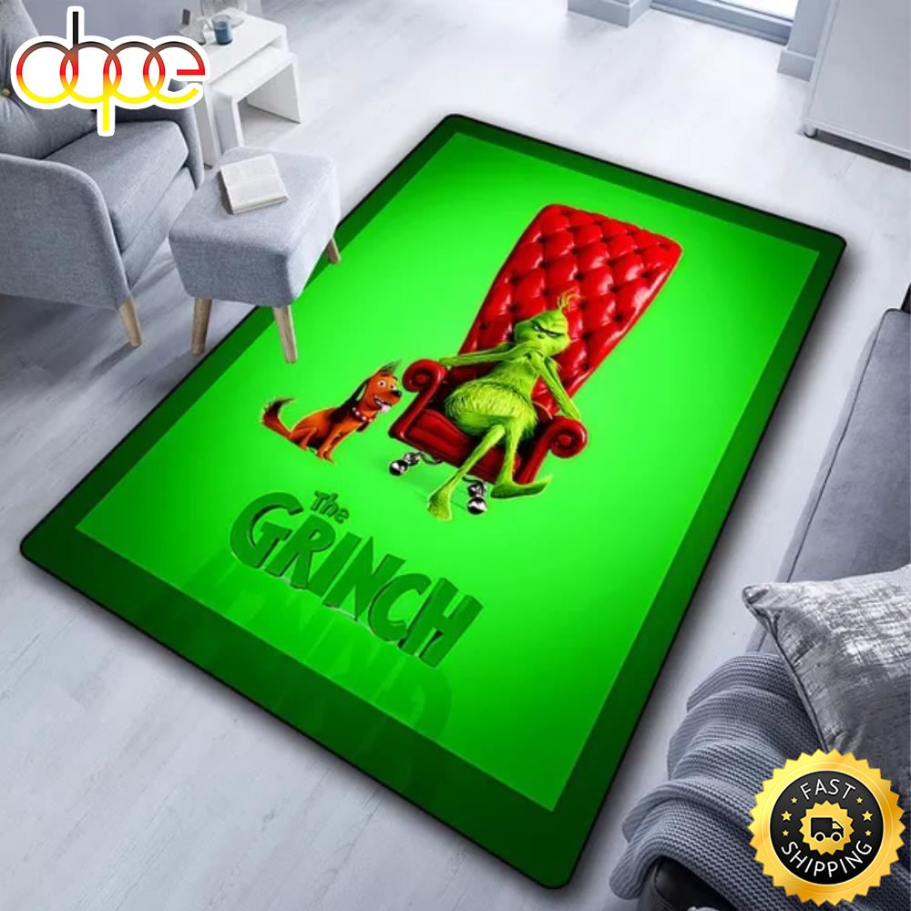 Dr. Seuss The Grinch Christmas Movie 2022 Grinch Area Rug