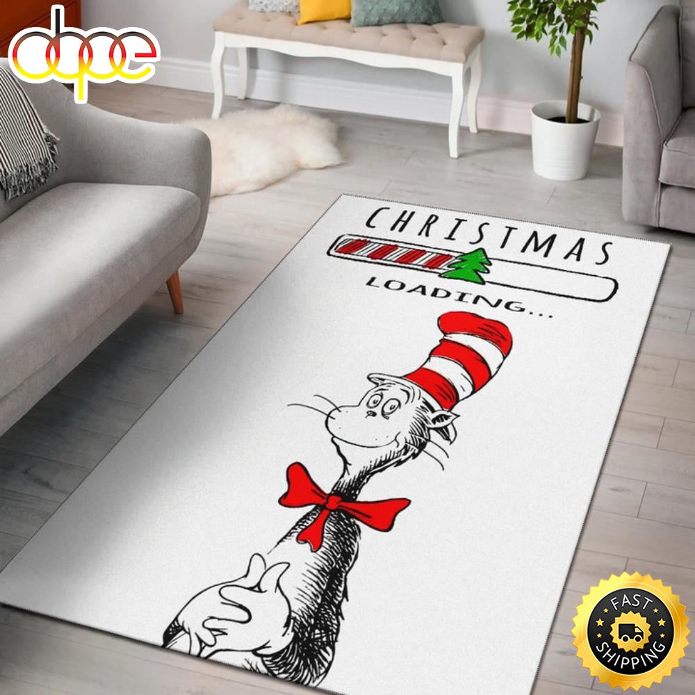 Dr. Seuss Cat Christmas Loading The Grinch Christmas Rug
