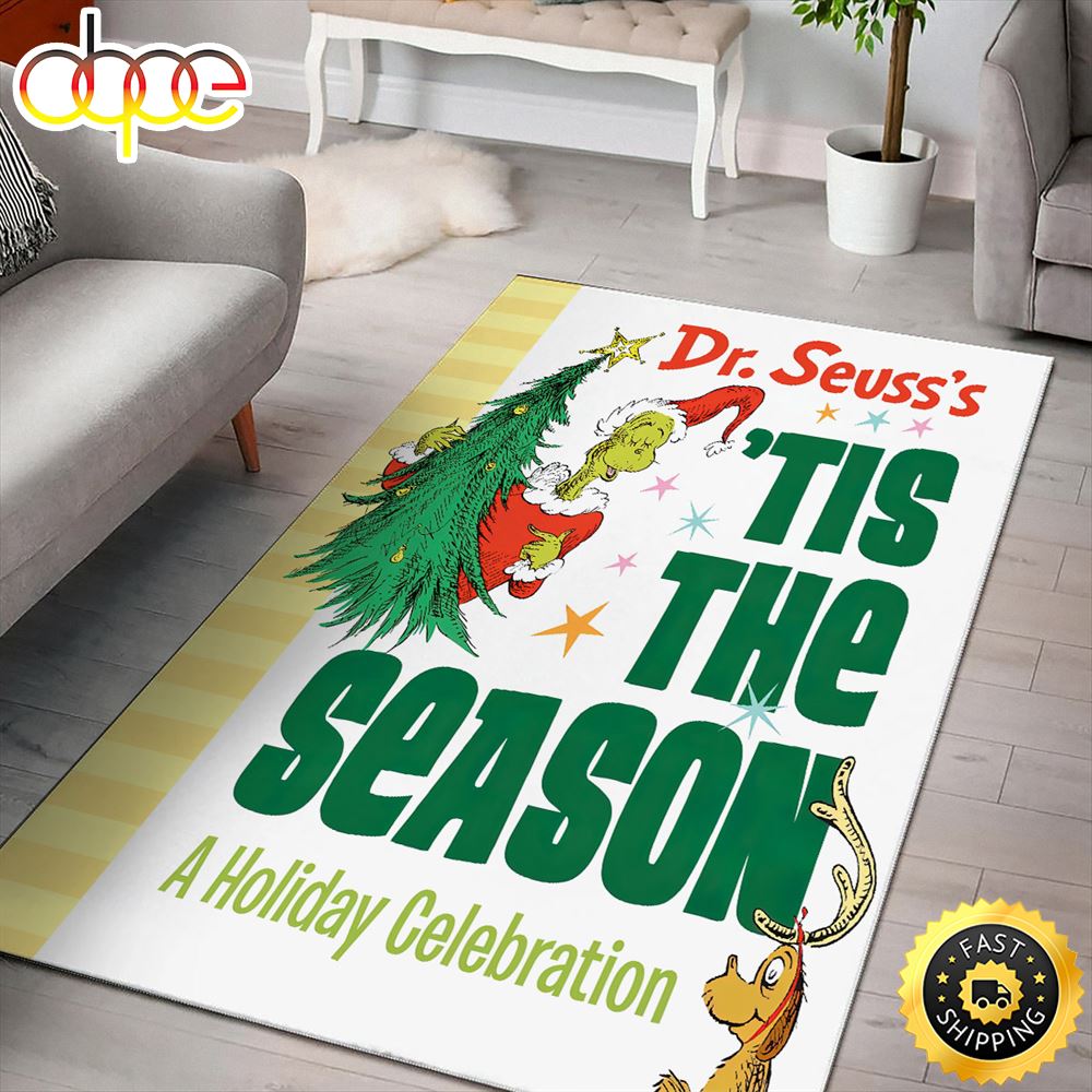 Dr. Seuss S Tis The Season A Holiday Celebration Grinch Christmas Rug