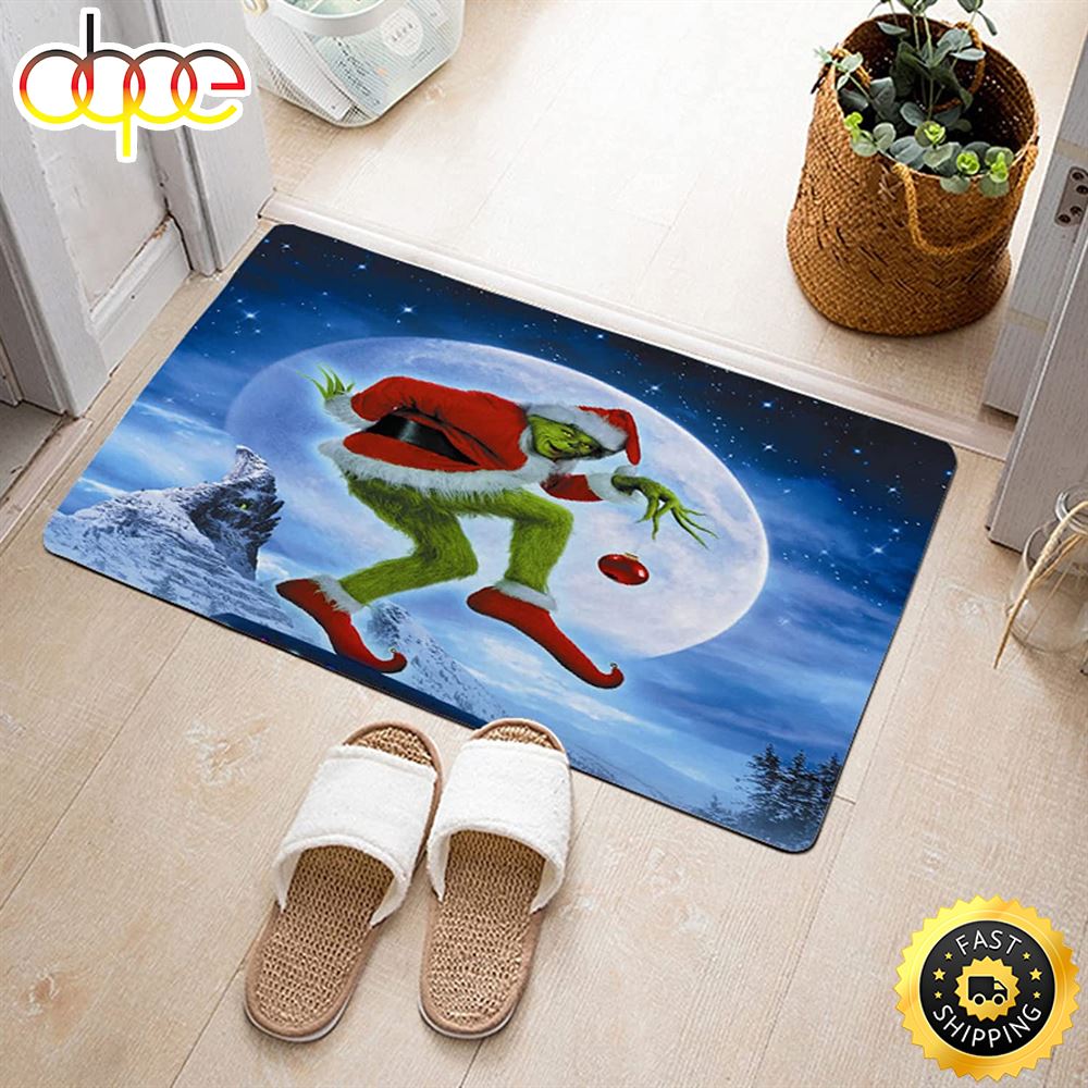 Dr Seuss How The Grinch Stole Christmas Classic Poster Grinch Doormat