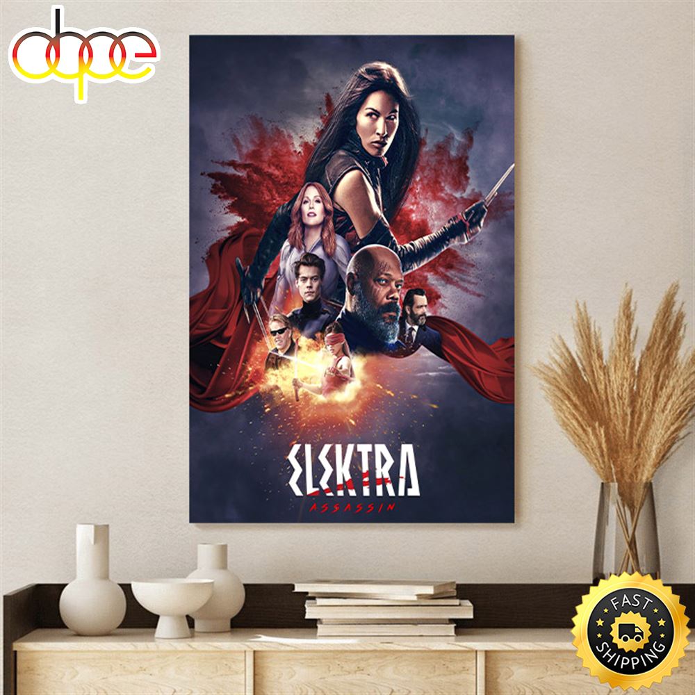 Elektra Assassin Marvel Unlimited Poster Canvas