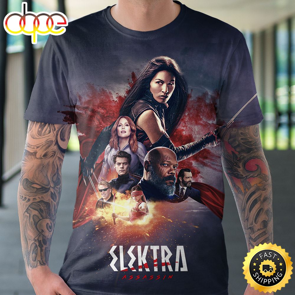 Elektra Assassin Marvel Unlimited T Shirt 3D All Over Print