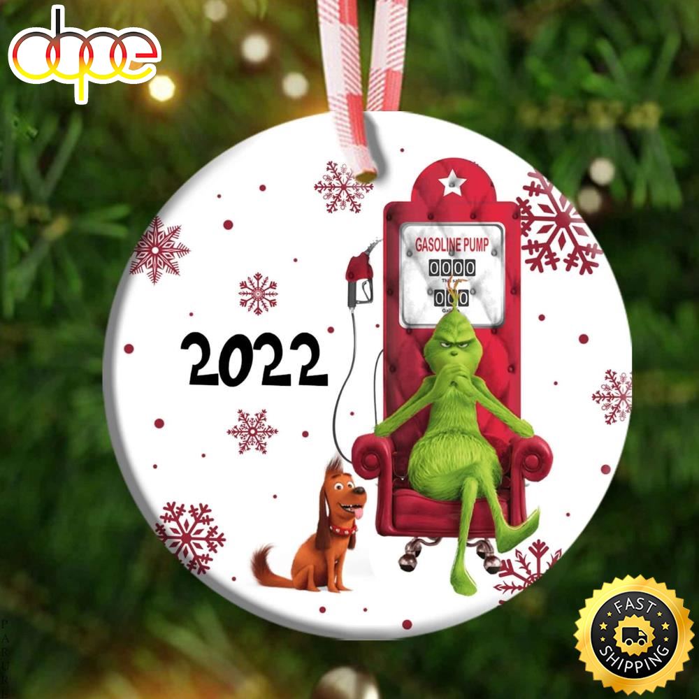 Funny Gasoline Pump The Grinch 2022 Grinch Tree Ornament