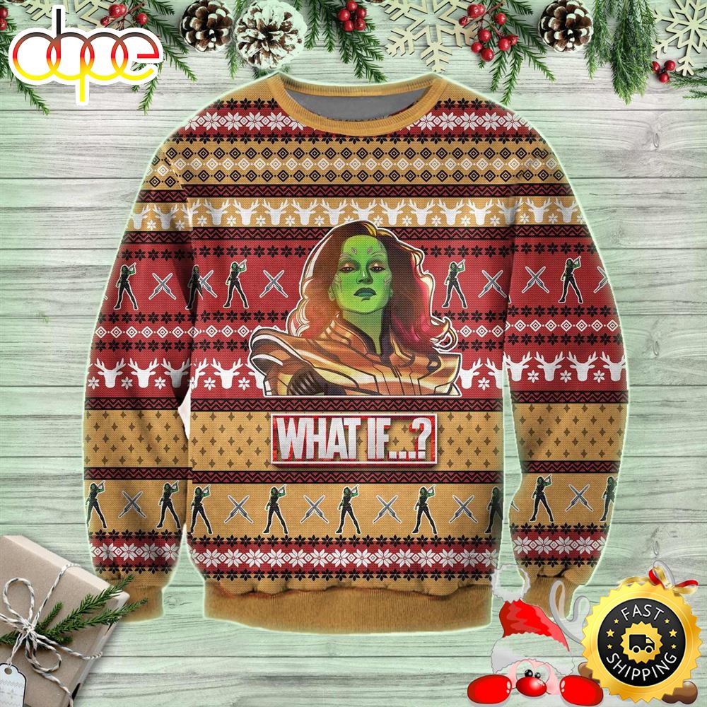 Gamora Guardians Of The Galaxy Marvel Christmas Sweater