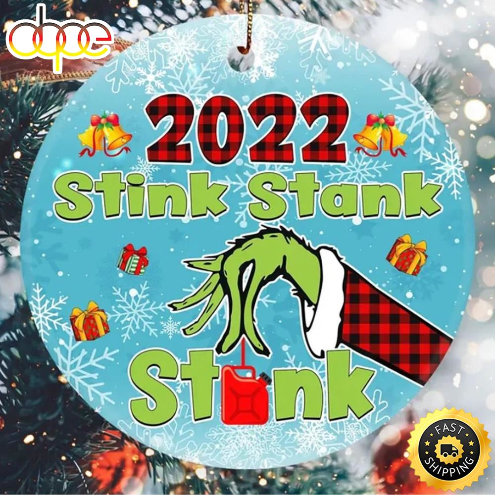 Gas Christmas Ornament 2022 Grinch Stink Stank Stunk Xmas Gift Grinch Ornament