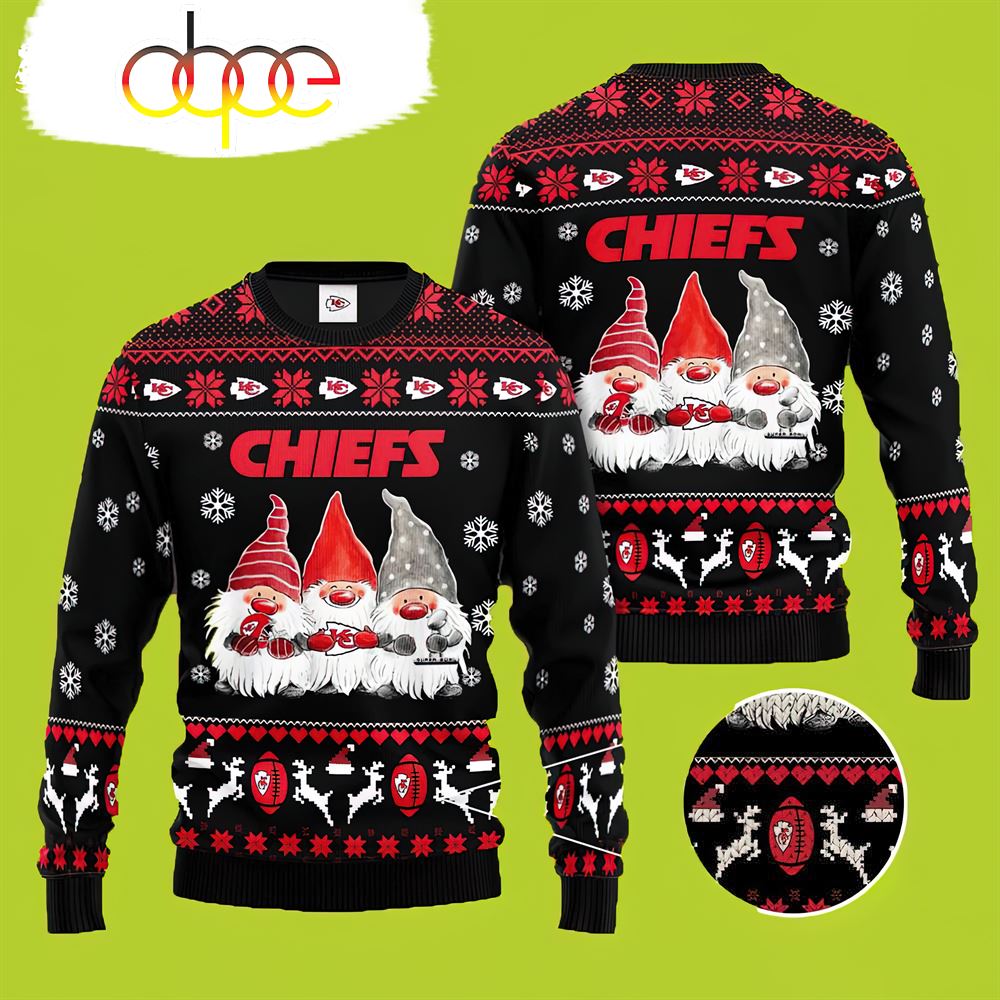 Gnome Christmas Kansas City Chiefs Sweater